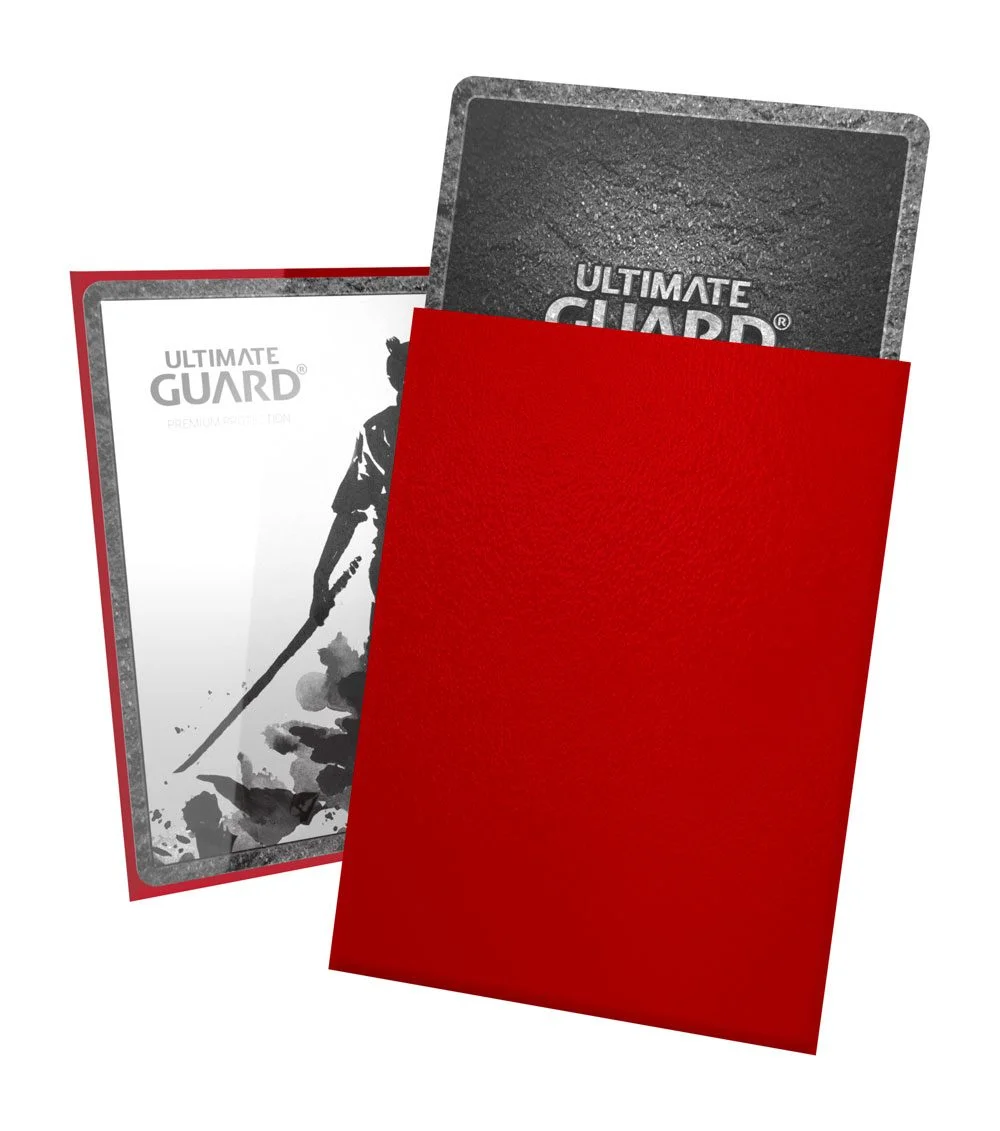 Ultimate Guard Katana Sleeves Standard Size 66 x 91 mm (100 Sleeves) - Red